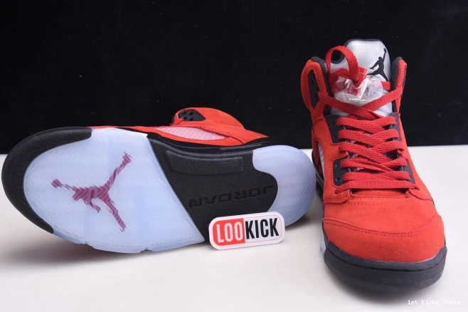 1st Kicks Shoes Retro Raging Red Bulls 5 Jordan (2021) DD0587-600 0816